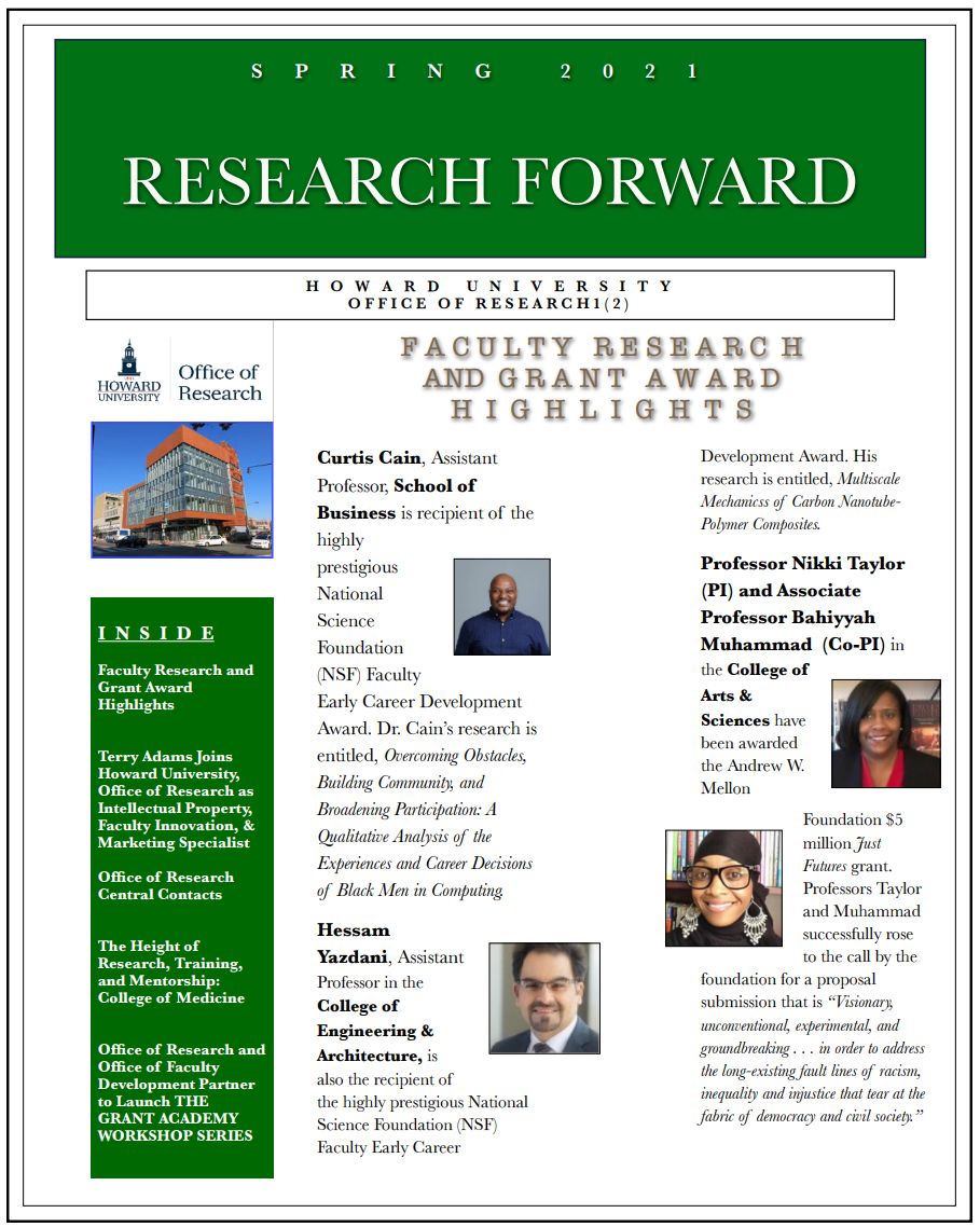 Howard University Research Forward Magazine Spring 2021